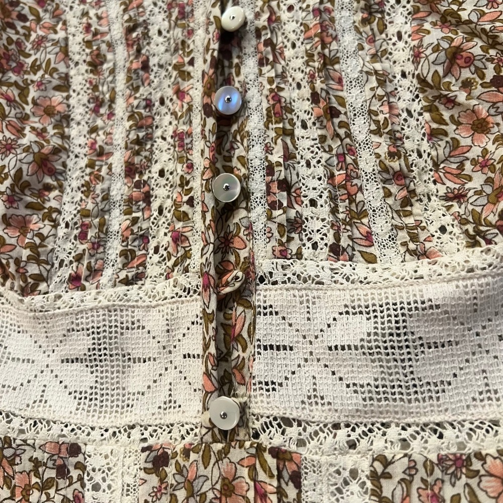 Veronica Beard Addilyn‎ Floral Lace Prairie Boho mini Dress Sz 8 Read EUC - Picture 9 of 16